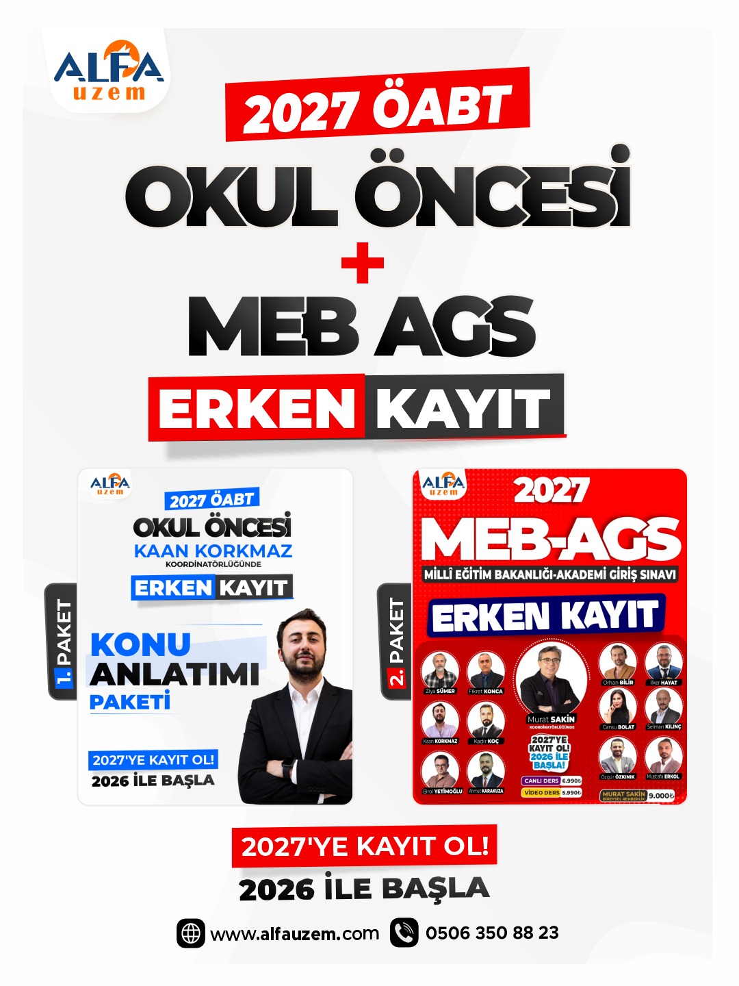 2027 Okul Öncesi ÖABT & AGS 2’li Paket (Erken Kayıt)
